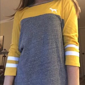 PINK yellow long sleeve great condition